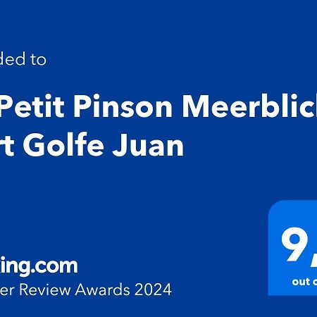 Le Petit Pinson Meerblick Port Golfe-Juan Exterior foto